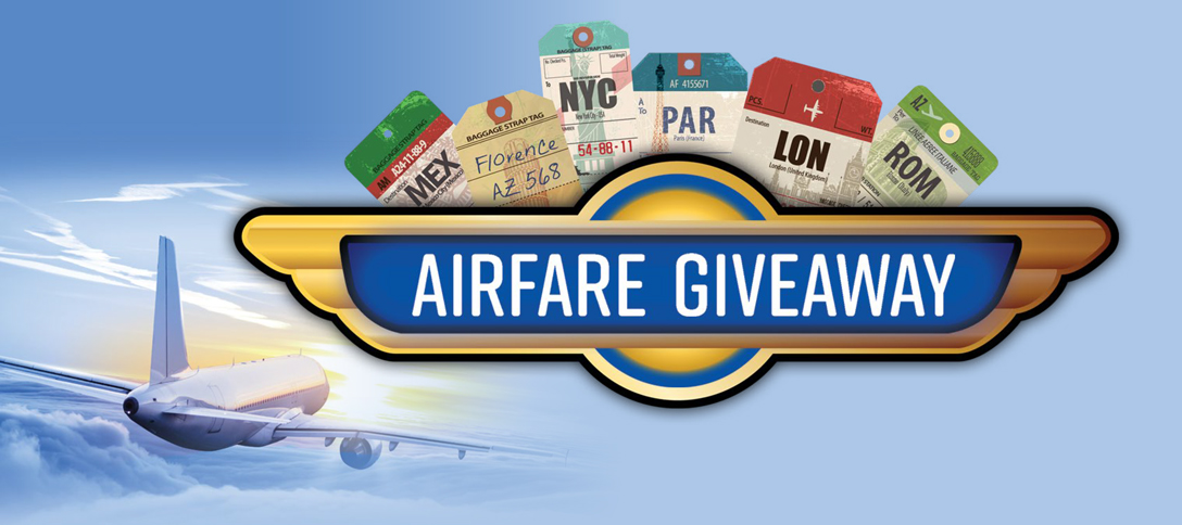 Airfare Giveaway