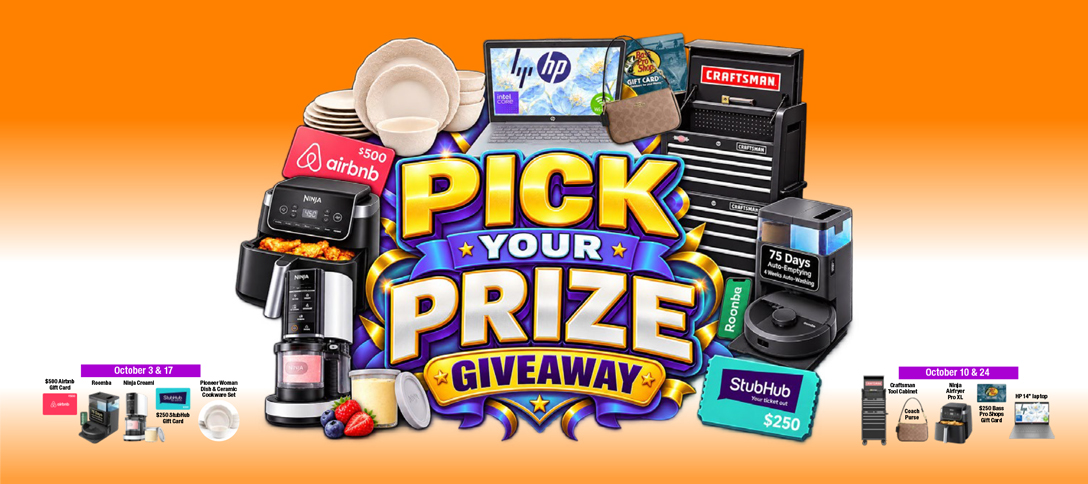 Pick Your Prize Giveaway